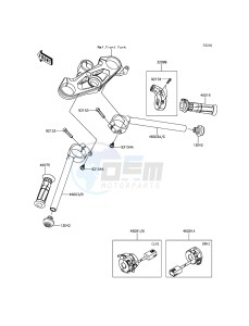 NINJA H2 ZX1000NGF XX (EU ME A(FRICA) drawing Handlebar