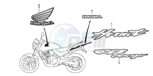 CB600F2 HORNET S drawing MARK (CB600F2)