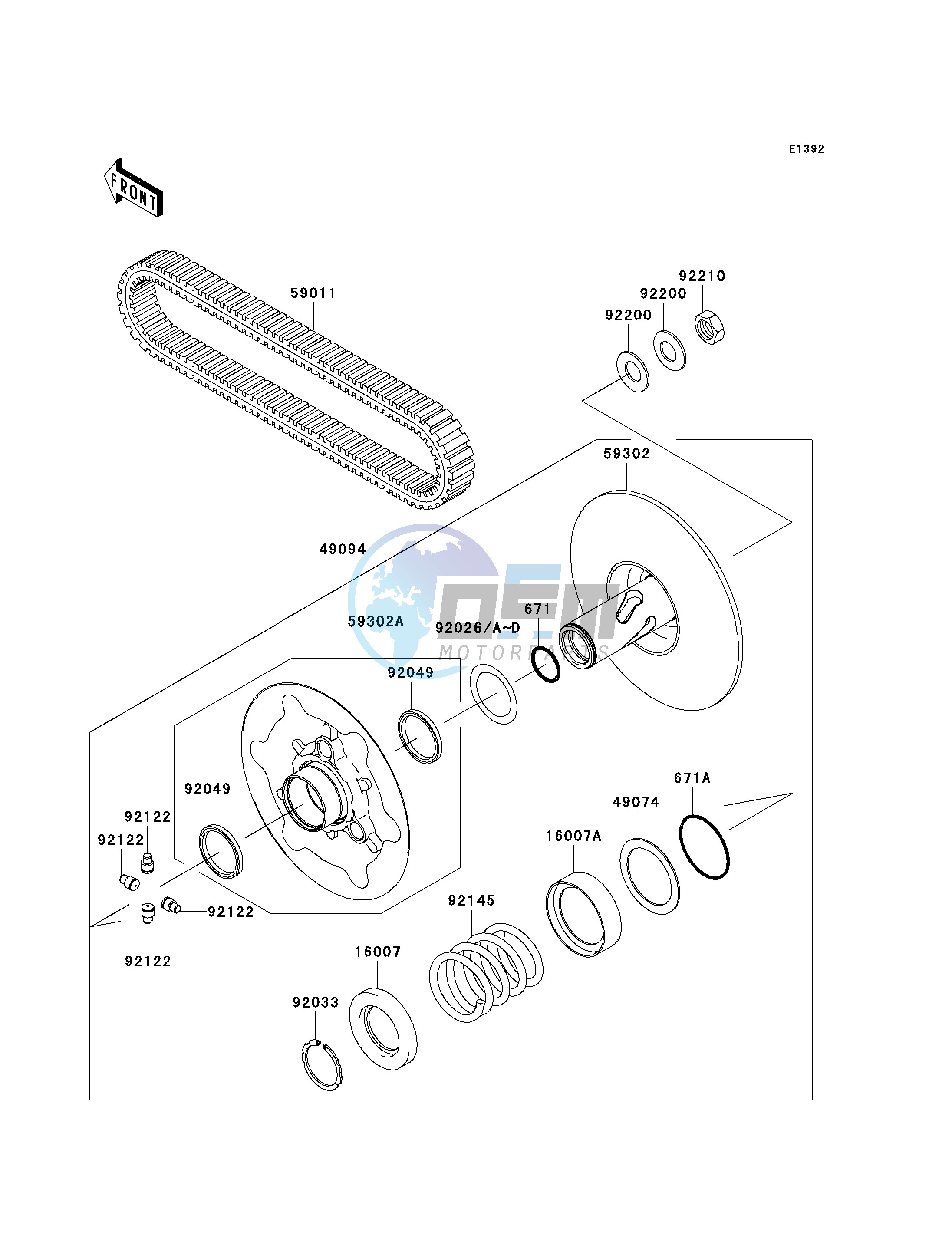 DRIVEN CONVERTER_DRIVE BELT