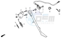 VT750CA drawing SIDE STAND