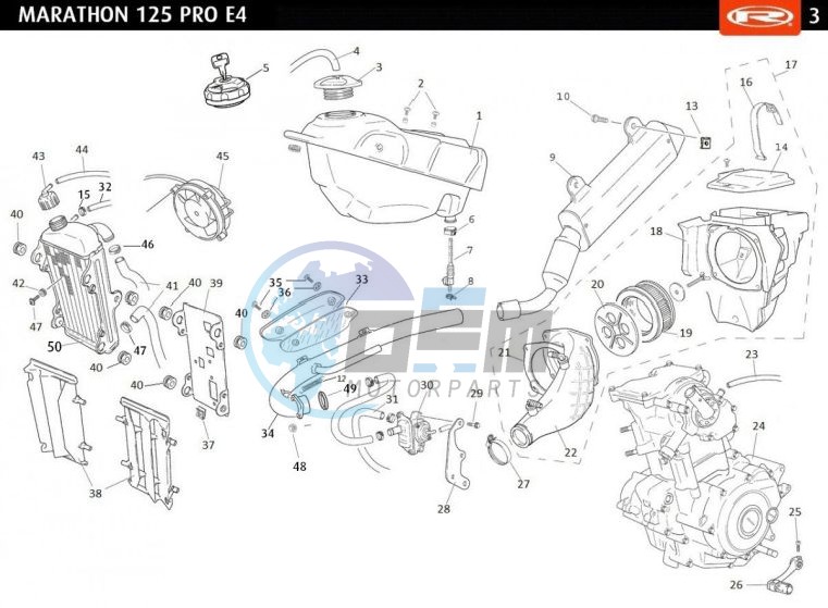 TANK-EXHAUST-RADIATOR