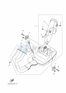 TRACER 700 MTT690-U (B1K2) drawing EXHAUST