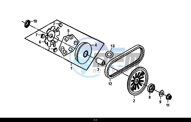 MOVABLE DRIVE FACE ASSY