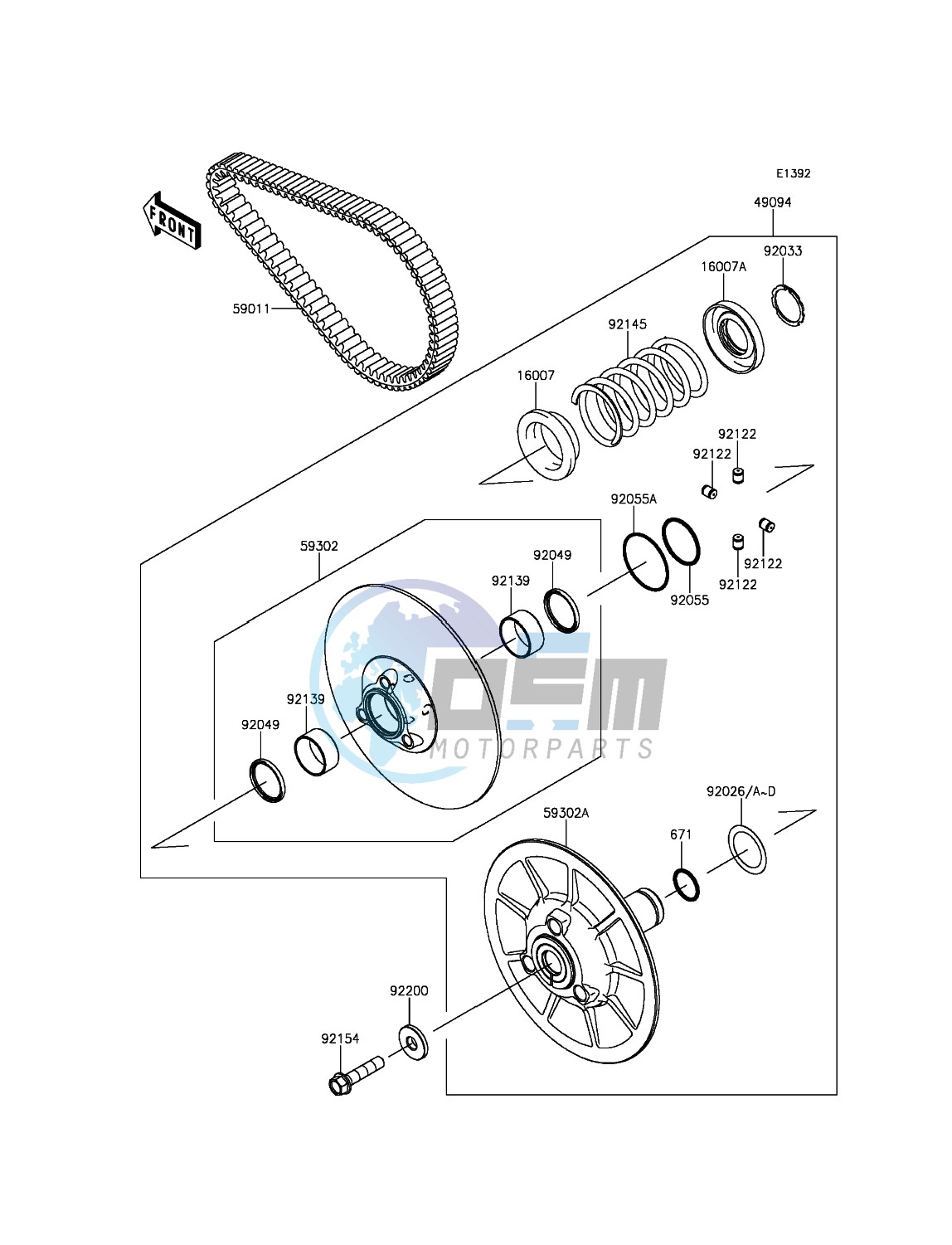 Driven Converter/Drive Belt