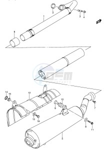 LT-A700X (E28-E33) drawing MUFFLER