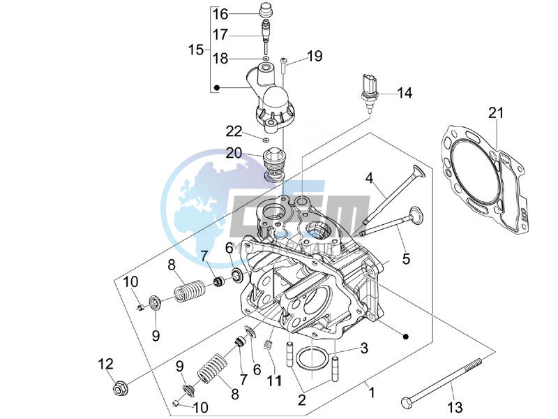 Cylinder head unit - Valve