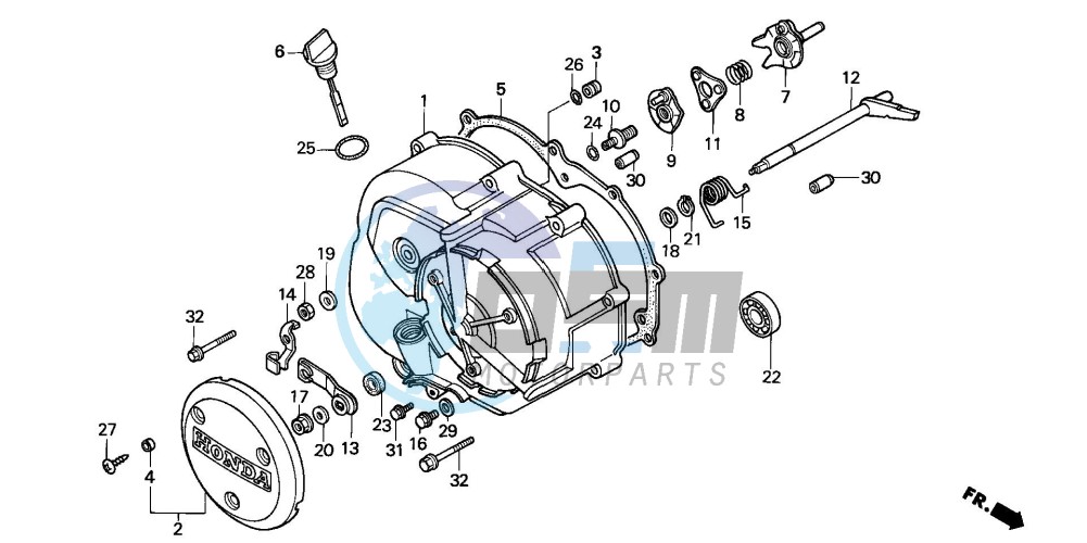 RIGHT CRANKCASE COVER