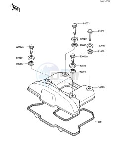 KL 600 A [KL600] (A1) [KL600] drawing CYLINDER HEAD COVER