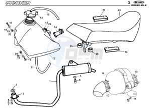 PANTHER-BLUE 50 drawing HOSE CONNEXIONS TANKS