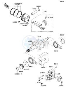 KAF 540 D [MULE 2020] (D1) [MULE 2020] drawing CRANKSHAFT_PISTON