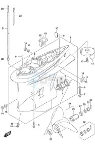 DF 175AP drawing Gear Case