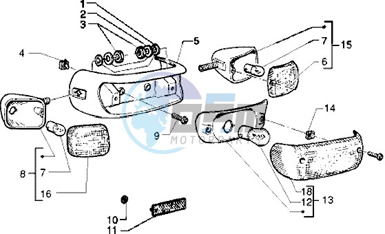 Rear tail lamp