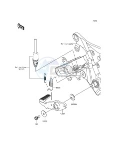 ER-6F_ABS EX650FDS XX (EU ME A(FRICA) drawing Brake Pedal