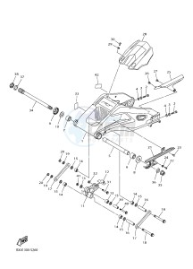 YZF-R1 998 R1 (BX41) drawing REAR ARM