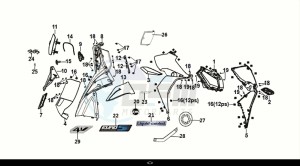 JET 14 125 LC ABS (E5) (XC12WZ-EU) (M1) drawing FRONT COVER - INNER BOX