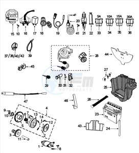 CITYSTAR 125 AC drawing ELECTRIC PART