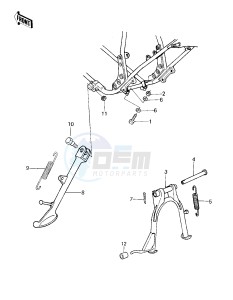 KZ 750 E (E1) drawing STANDS -- 80 KZY 50-E1- -