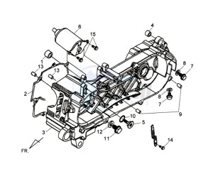 SYMPHONY SR 125 CH drawing CRANKCASE - STARTER