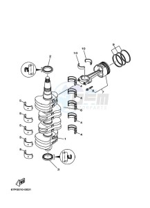 F100AETL drawing CRANKSHAFT--PISTON