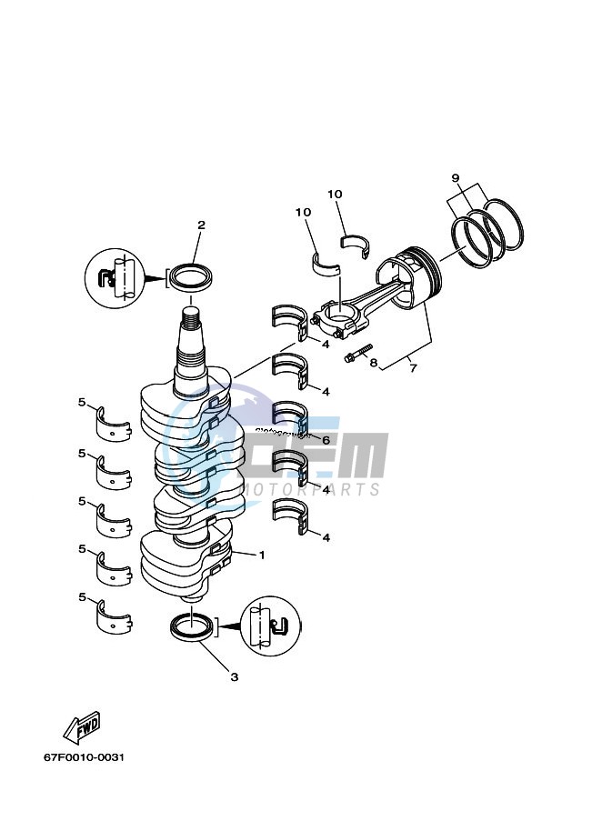 CRANKSHAFT--PISTON