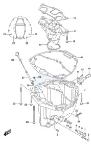 DF 250 drawing Oil Pan