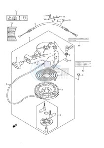 DF 6 drawing Recoil Starter