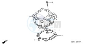 CRF250R9 ED / BLA CMF drawing CYLINDER