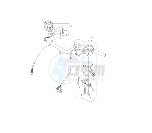 XP T-MAX ABS 530 drawing HANDLE SWITCH AND LEVER