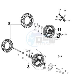 E VIVACITY drawing WHEELS