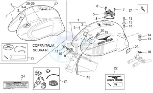 V 11 Cafe Ballabio 1100 drawing Fuel tank