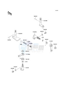 KAF 620 E [MULE 3010 4X4] (E6F-E8F) E6F drawing GEAR CHANGE MECHANISM