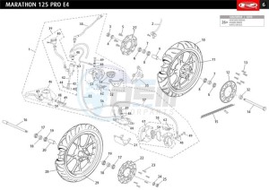 MARATHON-125-PRO-E4-SM-REPLICA-SERIES-AUSTRIA-MARATHON-125-PRO-SM-E4-GREEN-REPLICA-SERIES drawing WHEELS - BRAKES