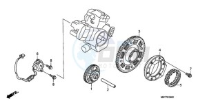 XL1000VA9 France - (F / ABS CMF) drawing PULSE GENERATOR/ STARTING CLUTCH