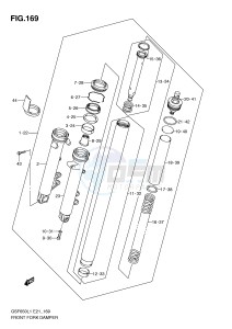 GSF650 (E21) Bandit drawing FRONT FORK DAMPER (GSF650UL1 E21)