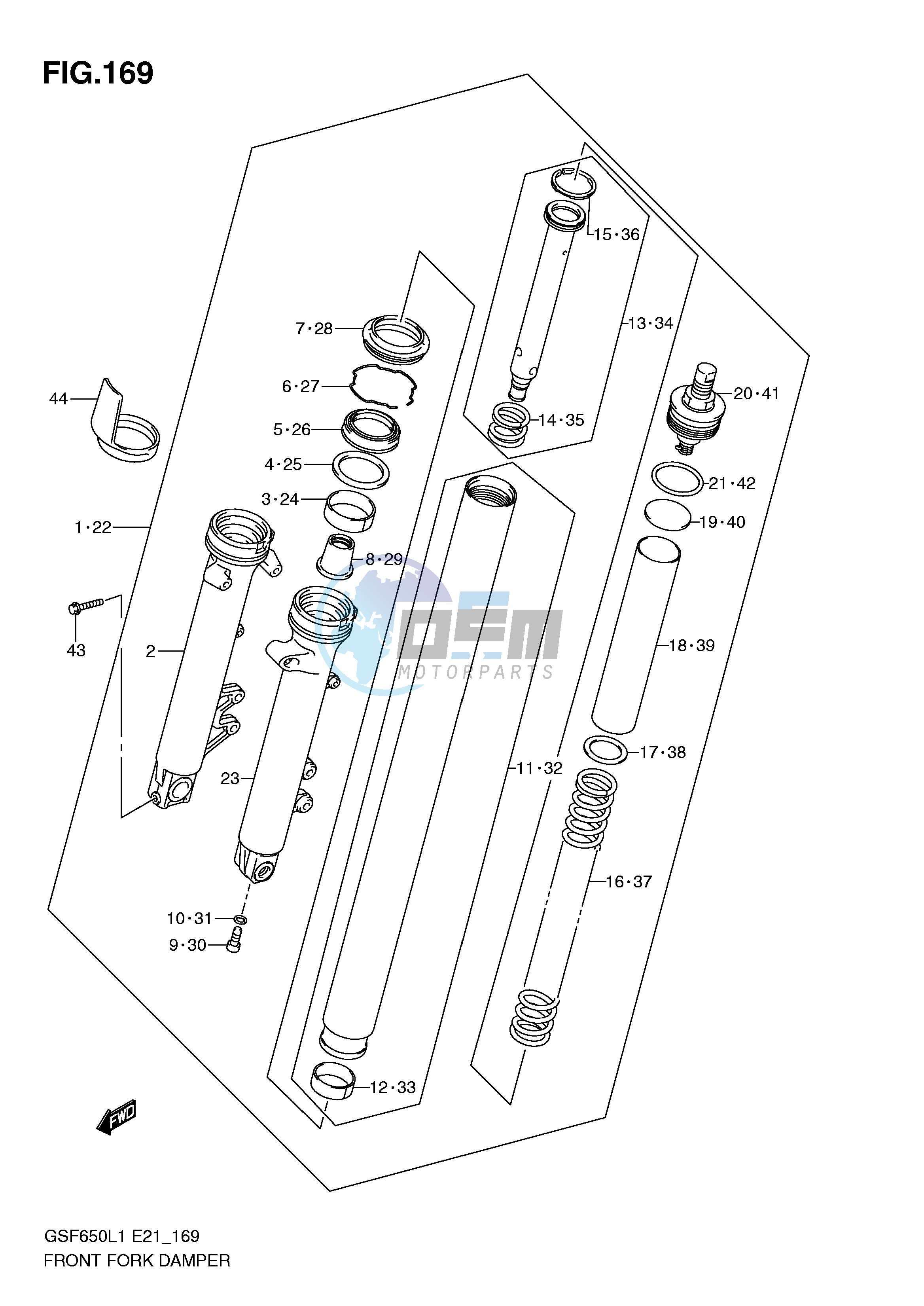 FRONT FORK DAMPER (GSF650UL1 E21)