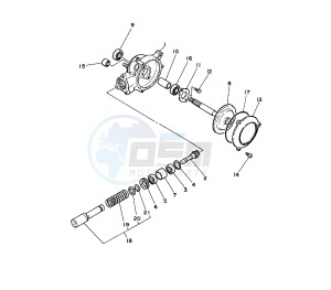 PW 50 drawing SECONDARY DRIVE GEAR