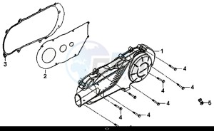 SYMPHONY SR 125 (AZ12W4-EU) (L7-M0) drawing L. CRANK CASE COVER