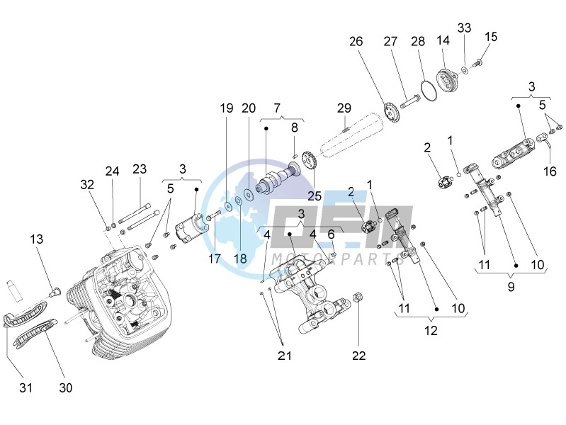 LH cylinder timing system