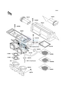 JET SKI 800 SX-R JS800A8F FR drawing Flame Arrester