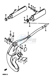 RM250 (G-H) drawing MUFFLER