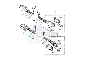 TDM 850 drawing FLASHER LIGHT