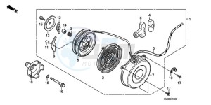 TRX250TEA Europe Direct - (ED / EC) drawing RECOIL STARTER