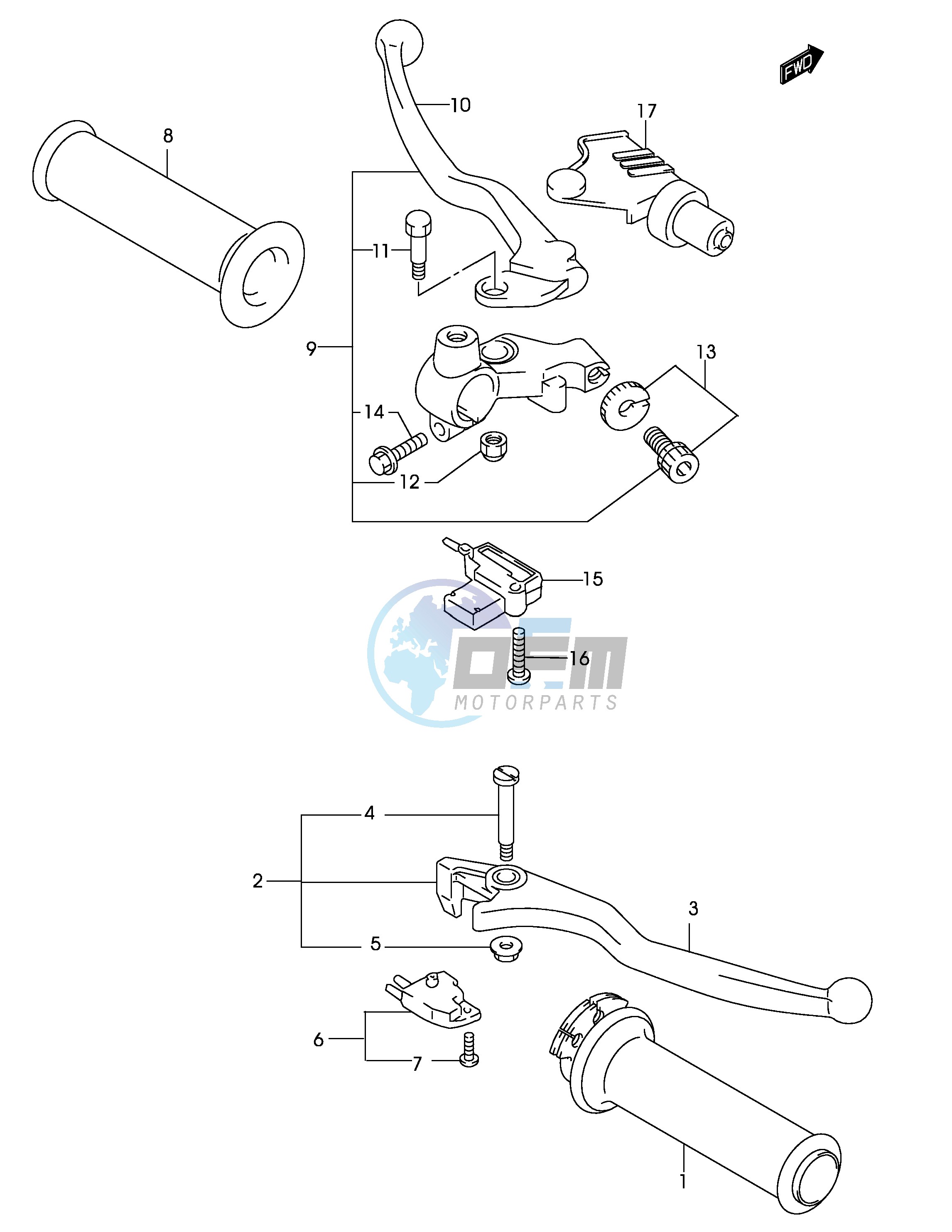 HANDLE LEVER (MODEL K2)