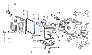 Hexagon 125 LX4 drawing Head cover