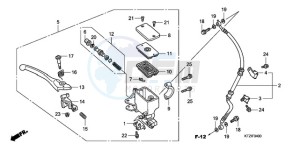 PES125R9 Europe Direct - (ED / STC 2ED) drawing FR. BRAKE MASTER CYLINDER