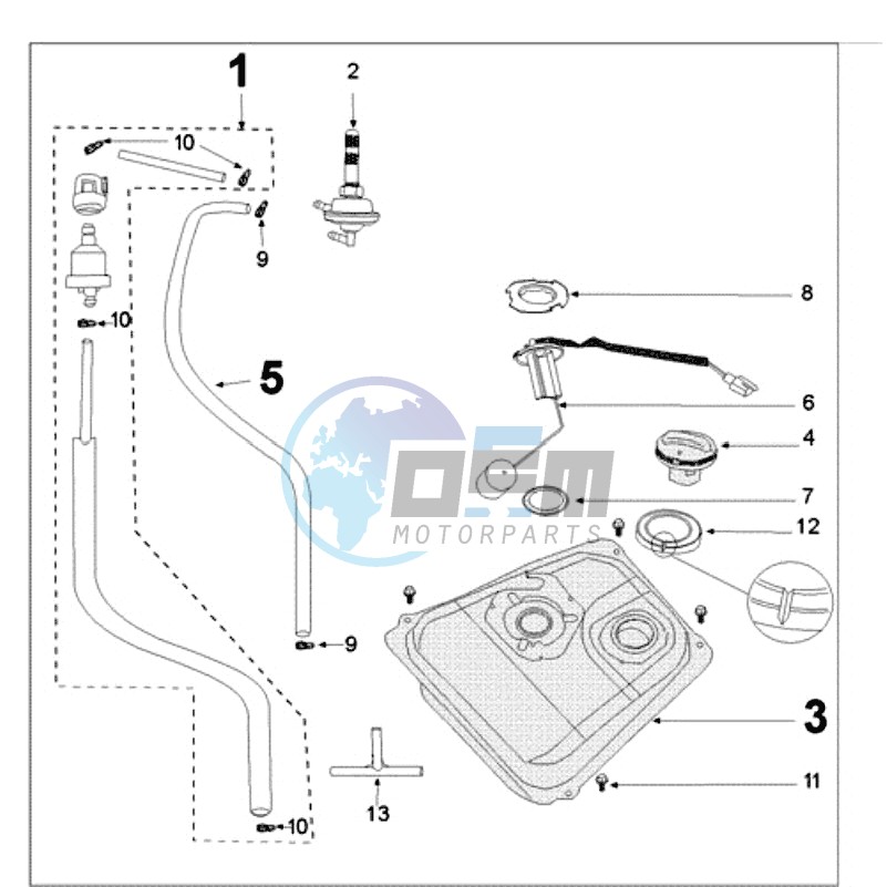 TANK SMAL AND FUEL PUMP