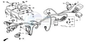 CB600F CB600F drawing WIRE HARNESS (CB600F2)