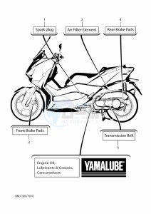 YP125R-DA XMAX 125 TECH MAX (BMJ3) drawing PERIODIC MAINTENANCE PARTS