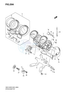 GSX1400 (E2) drawing SPEEDOMETER (MODEL K5)