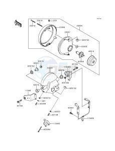 ZR 550 B [ZEPHYR] (B1-B4) [ZEPHYR] drawing HEAD LAMP